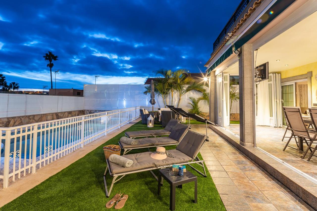 Villa Dalara Maspalomas, Private Pool And Jacuzzi 마스팔로마스 외부 사진